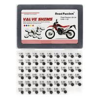 52pcs 9.48mm Valve Shim Kit  1.20mm ~ 4.00mm for HONDA for YAMAHA for SUZUKI for KAWASAKI 9.48 mm Motorcycle Parts Adjustable 52pcs