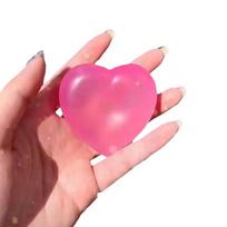 Transparent Color-Chaging Heart Squishy Fidget Toy Love Heart Stress Relief Squeeze Ball Anti Anxiety Squeeze Toys Party Favor