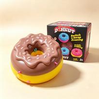 Tpr Flour Filled Egg Donut Squishy Stress Cube, Soft Squeeze Anti-Anxiety Fidget Toy, Portable Relief Gift For Adult Adhd Office
