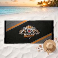 Tigers Soft and comfortable beach towel perfect for vacations and poolside use an ideal gift for summer holidays 70cmx140cm(27x55inch) white
