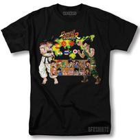 Street Fighter Z Shirt Anime Classic Gamer Mashup Vtg Graphic Design T-Shirt Unisex T-Shirt M gray