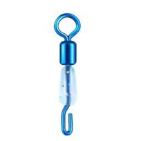 50PCS 8 Shape Sub-Line Clamp Connector Ball Bearing Solid Rings Rolling  Ocean Boat L-50PCS blue