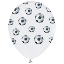 Balionai su futbolo kamuolio raštu, balti – 5 vnt.
