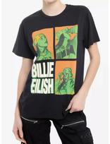 2026 m. vasara Billie Eilish spausdininiai laisvalaikio mados medvilniniai marškinėliai su spauda vyrams ir moterims laisvi didelio dydžio gryni didelio dydžio Y2K M pilka