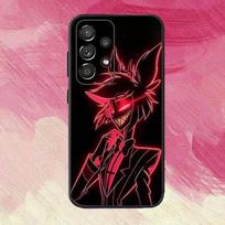 H-Hazbin H-Hotel A-Alastor telefono dėklas Samsung S25,S24,S21,S22,S23,S30,Ultra,S20,Plus,Fe,Minkšto silikono juodas dangtelis Samsung S25ULTRA pink