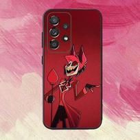 H-Hazbin H-Hotel A-Alastor telefono dėklas Samsung S25,S24,S21,S22,S23,S30,Ultra,S20,Plus,Fe,Minkšto silikono juodas dangtelis Samsung S21fe black