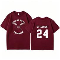 Paauglys Vilkas Gobtuvas Beacon Hills Stilinski 24 Lahey Mccall Megztinis TV Laidos Marškinėliai Hip Hop Marškinėliai Streetwear Viršus S black
