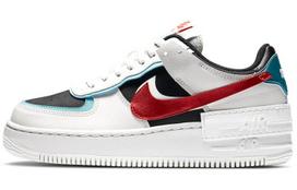 Nike Air Force 1 Low Shadow Bleached Aqua Chile Red (Women's) 36 white