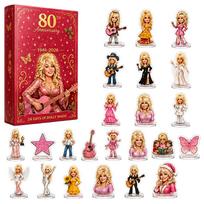 Christmas -Day Countdown Advent Calendar 2D Acrylic Figurine One Size rožinė