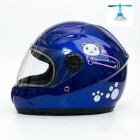 Laumžirgio vaikiškas apsauginis šalmas: Šiltas elektrinio paspirtuko šalmas berniukams ir mergaitėms, rudeniui/žiemai. One Size (50-54cm) blue
