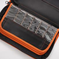 50PCS Lishi 2 in 1 Tool Bag Portable Durable Storage Package Locksmith Tools BAG For Lishi Tools and KD/VVDI Car Key Blade gray