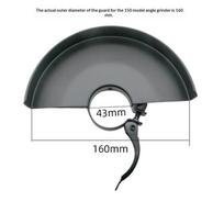 1 vnt. 125/100/115/150 mm kampinio šlifuoklio apsauginis gaubtas Šlifavimo disko ratuko apsauga Greito keitimo Šlifavimo disko apsauga nuo dulkių 150 model