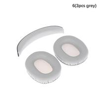 Edifier W800Bt W808Bt W800X K830 K815P G1 ausinių galvos lankelis, ausinių pagalvėlių užvalkalas, ausinės 6(3pcs grey) white