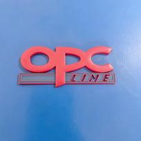 3D Metal OPC Line Car Rear Boot Trunk Emblem Badge Sticker Decal Accessories For Opel Insignia Corsa E Astra  z0 H J D Zafira Vectra blue