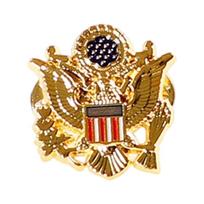 Vintage US Hawks Lapel Pin Alloy Metal Enamel Finish Patriotic Accessory Bag Accessory Pin For Coat Hat Backpack beige