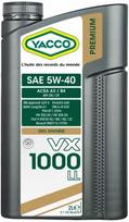 Variklio alyva YACCO VX 1000 LL 5W40, 2 l