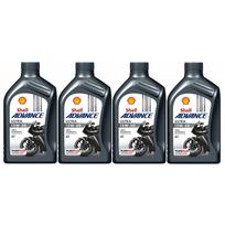 Motociklų alyva SHELL ADVANCE ULTRA 4T 15W50, 4 L, 4 vnt.