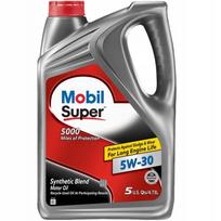 Pusiau sintetinė variklio alyva Mobil Super 5000 5W30, 4,73 l