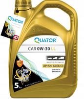 Variklio alyva Quator 0W30 LL, 5 l, ACEA C3, VW 504/507, BMW LL04, MB229.52, PORSCHE C30