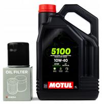 Motociklinė alyva MOTUL 5100 10W40 ir filtras Athena HF138 Suzuki DL 600/650/1200 Bandit