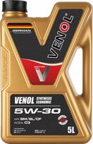 Variklio alyva Venol Synthesis Economic 5W30, 5 l, SM SL CF C3, VW, BMW, Audi