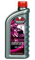 Motociklų pusiau sintetinė alyva MIDLAND 10W40, 1 l
