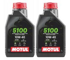 Variklio alyva Motul 5100 10W40 4T, pusiau sintetinė, 2 x 1 l, MA2, su esteriais