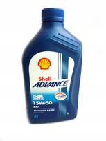 Variklio alyva SHELL Advance AX7 15W50 1L, pusiau sintetinė, JASO MA-2, 4T