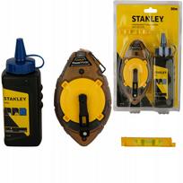 Žymėjimo komplektas Stanley PowerWinder: 30 m virvė, 115 g dažų, gulsčiukas