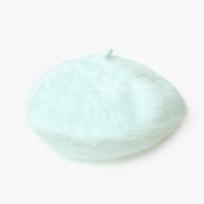 Beret Women's Retro Leopard Print Painter Japanese Versatile Bud Hat Korean Version Rabbit Hair Pumpkin Hat One size white