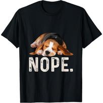 Nope Lazy Beagle Dog Lover Gift T-Shirt T-Shirt for Men Women Girls Kids XXXXXL juoda