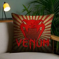 Cool V-Venum Pillow Case Office Sofa Dorm Chair Back Short Plush Double-sided Printing Home  Cushion Cover 30cmx30cm red