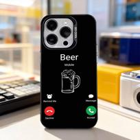 Lnteresting Beer P-Printing Phone Case For iPhone 11,12,13,14,15,16,17,Pro,Max,Plus,E,Air,Mini IMD Matte Black iPhone17pro gray