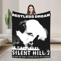 Silent Hill 2 Neramus sapnas Antklodė Įvairių dydžių Minkšta ir lengva Mesti pledai sofai, foteliui ir lovai 100x150cm white