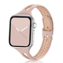 Apple Watch Series 8 Two-Color Silicone Sport Strap Replacement Wristband 42/44/45/49mm white