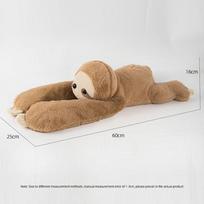 65CM 1kg Tinginys Panda Svertiniai minkšti žaislai Mielos pliušinės pagalvės Didelis pliušinis žaislas Idealios dovanos 65cm-1kg ruda
