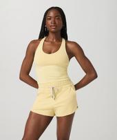 VUORI [Women] Halo Performance Crop Tank 2.0_Lemon_Vr26121044 Lemon/Free beige