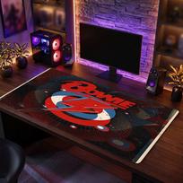 David Bowie Print Large Mouse Pad Smooth Surface Anti?Slip Desk Mat For Gaming Office Laptop Decoration 40cmx90cm(15.7x35.4inch) red
