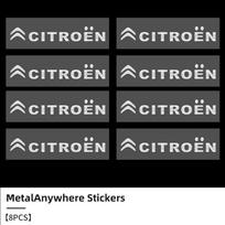 Automobilio emblema 3D metalinė Bet kuriai vietai ženkliukas lipdukas dekoracija Lipdukai Citroen C1 C3 C4 C5 C6 2CV VTS Picasso Cross Cactus RD3 C4L black