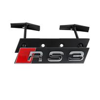 For Audi RS3 RS4 RS5 RS6 RS7 RS8 Emblem 3D ABS Car Styling Front Grille Badge Cover Decoration Auto Modification Accessories