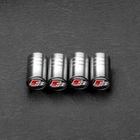 4Pcs Wheel Tire Valve Caps Air Stem Tyre Plug Accessories For Audi A1 A2 A3 A4 A5 A6 A7 A8 Qyttro Sline RS Q2 Q3 TT B5 B6 B7 B8