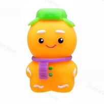 New Schylling Needoh Gingerbread Man Squishy Toy Hand Squeezer Stress Relief Holiday Fidget Collectible Gift For Kids & Adults