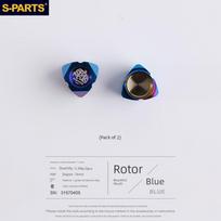 S-Parts Motorcycle, Electric Vehicle, Bicycle Titanium Alloy Valve Caps, American Valve Dust-Proof Valve Core Caps for Cars