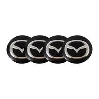 56mm 65mm Automobilio ratų centriniai dangteliai Lipdukas Mazda MS 3 6 GH Atenza CX5 CX5 CX3 CX9 RX7 RX8 Axela Automobilio išorės aksesuarai 65MM