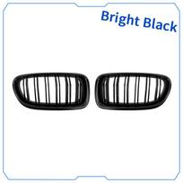 Aukštos kokybės sidabrinis chromo rėmas, dvigubos juostelės, inksto grotelės, priekinės M spalvos lenktyninės grotelės, skirtos BMW 5 serijos F10 F11 520i 535i 530i 540i 2010-2017 black