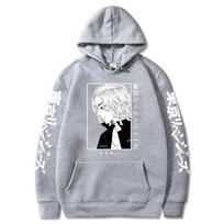 Japanese Avengers Tokyo Revengers Hooded Sweater Men'S And Women'S Hooded Sweatshirt 3XL gray