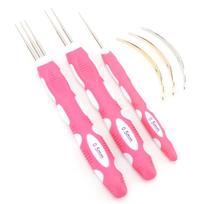 Dreadlocks Crochet Hook 0.5mm Fast Braiding Wear Resistant Long Lifespan Dreadlocks Interlocking white