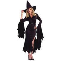 Long Irregular Witch Demon Costume Cosplay Halloween Witch Costume Night Ghost Game Uniform one size fits all juoda