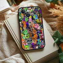 S-Sprunki žaidimų telefono dėklas, skirtas iPhone 1716 15 14 13 Pro Max 11 12 Mini X Xs XR, juodas silikoninis dangtelis iPhoneXR black