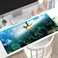 Bioshock Mouse Pad Gamer XL Home Custom HD Mousepad XXL Playmat Desk Mats Carpet NonSlip Soft Laptop Desktop Mouse Pad Mice Pad 300x800x2mm gray